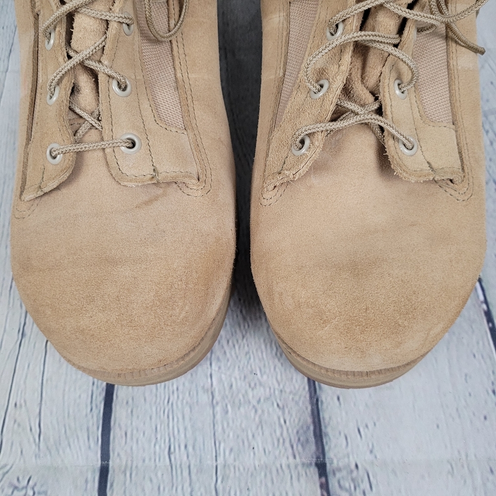 WELLCO | lace-up vibram sole suede military desert combat boots - Picture 5 of 10